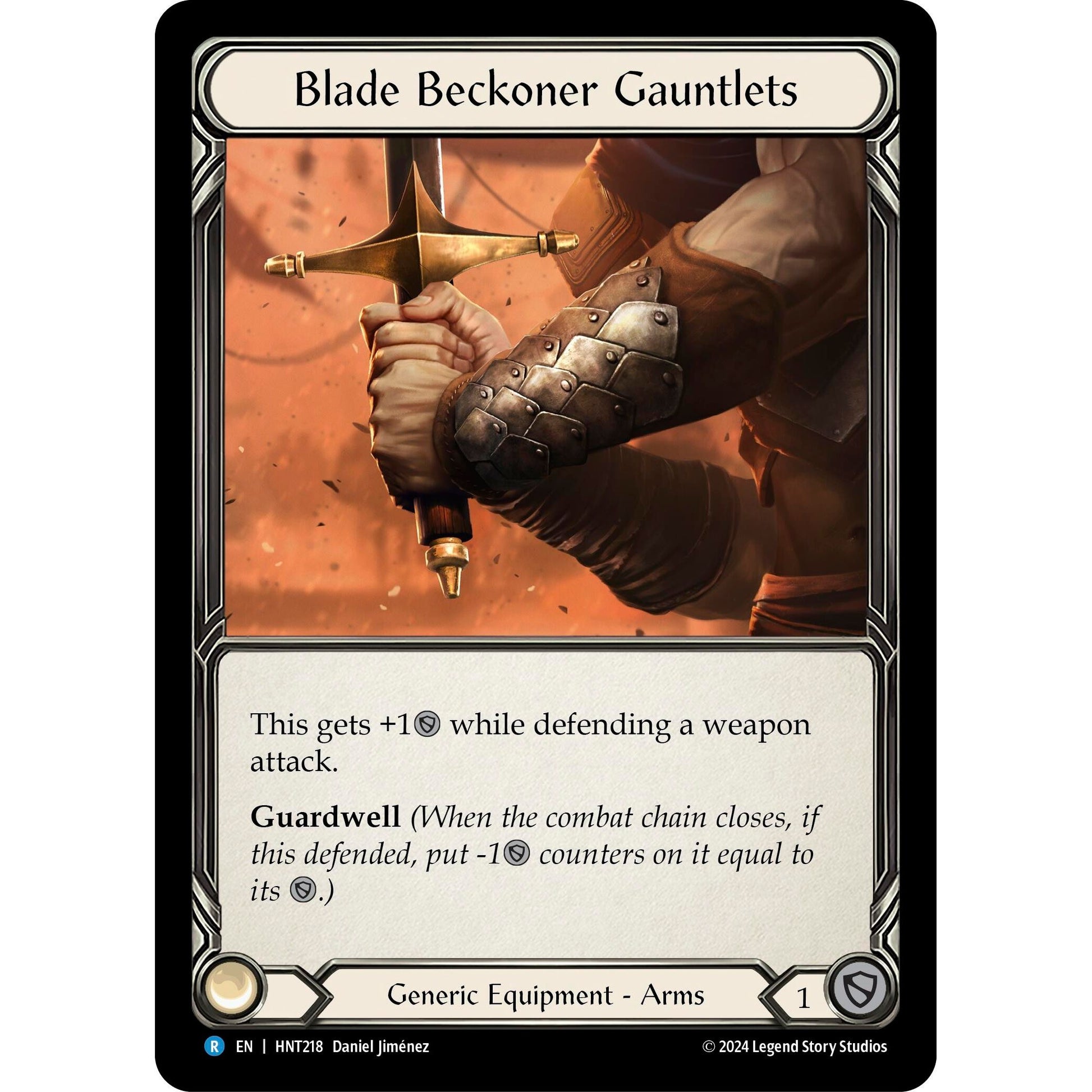 Image for Blade Beckoner Gauntlets (HNT218) - Flesh and Blood TCG