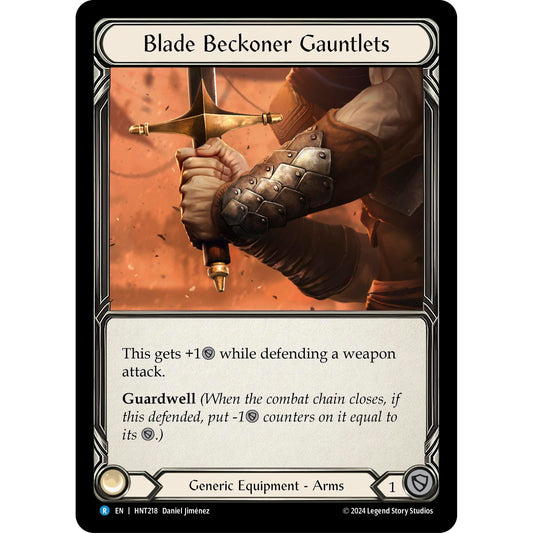 Image for Blade Beckoner Gauntlets (HNT218) - Flesh and Blood TCG