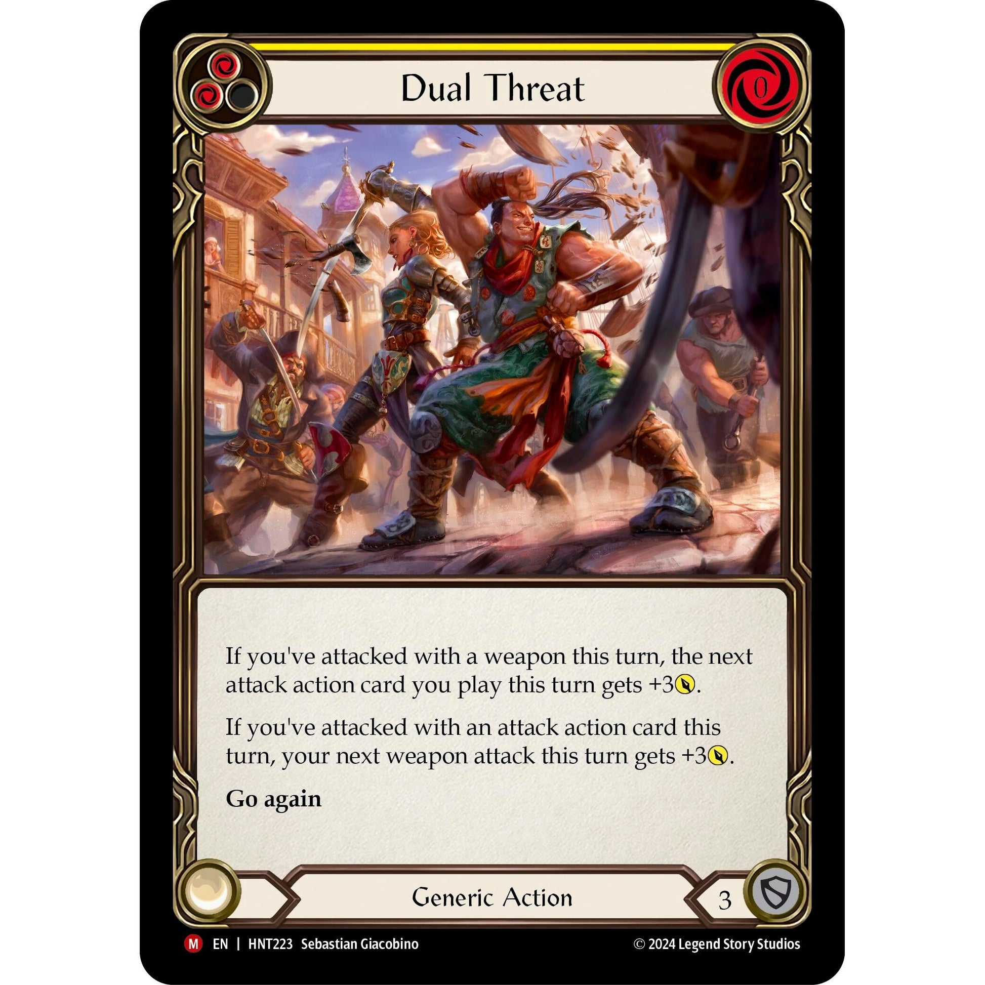 Image for Dual Threat (HNT223) - Flesh and Blood TCG