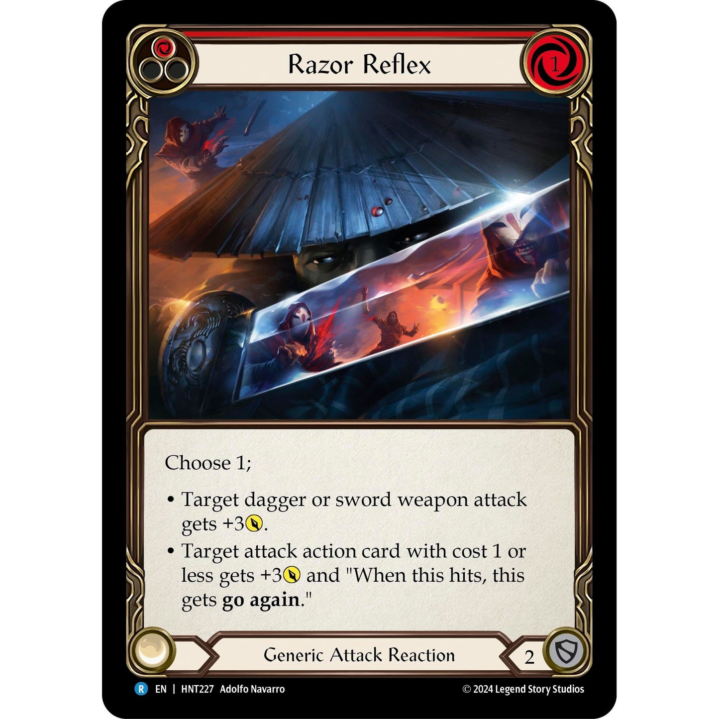 Image for Razor Reflex (Red) (HNT227) - Flesh and Blood TCG