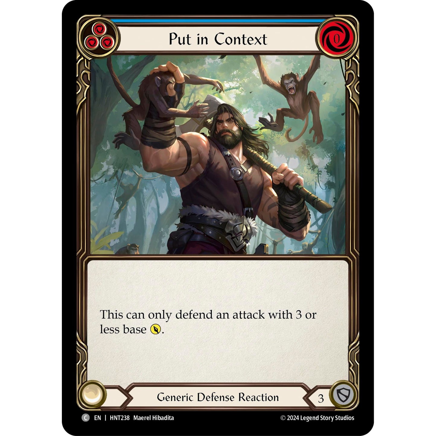 Image for Put in Context (Blue) (HNT238) - Flesh and Blood TCG