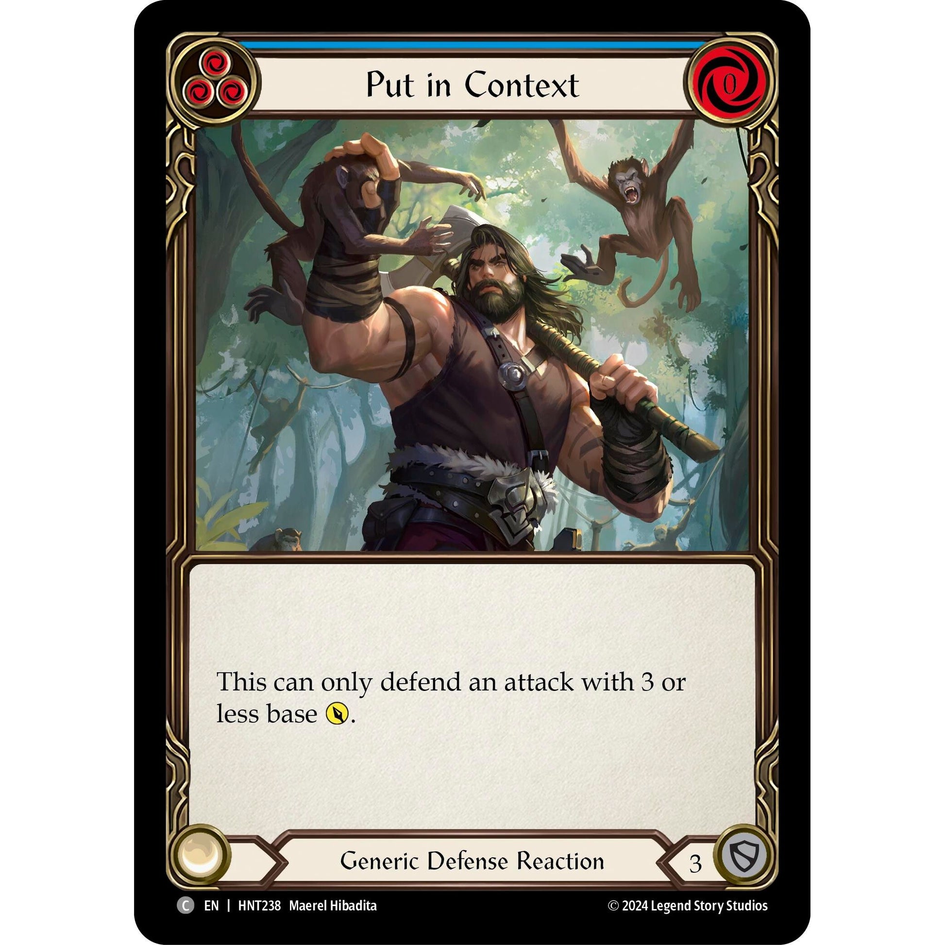 Image for Put in Context (Blue) (HNT238) - Flesh and Blood TCG