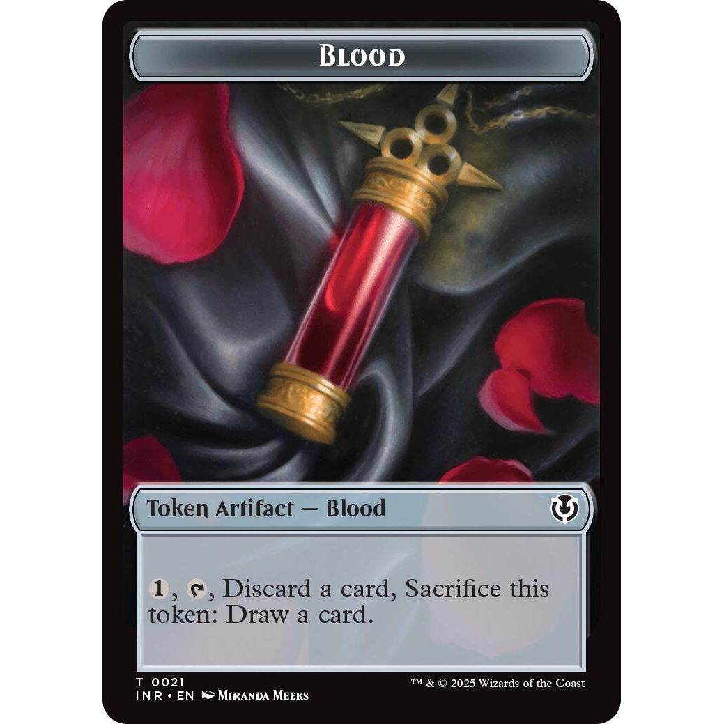 Image for Blood // Vampire (0007) Double-Sided Token (21 // 7) (INR) - Magic: The Gathering