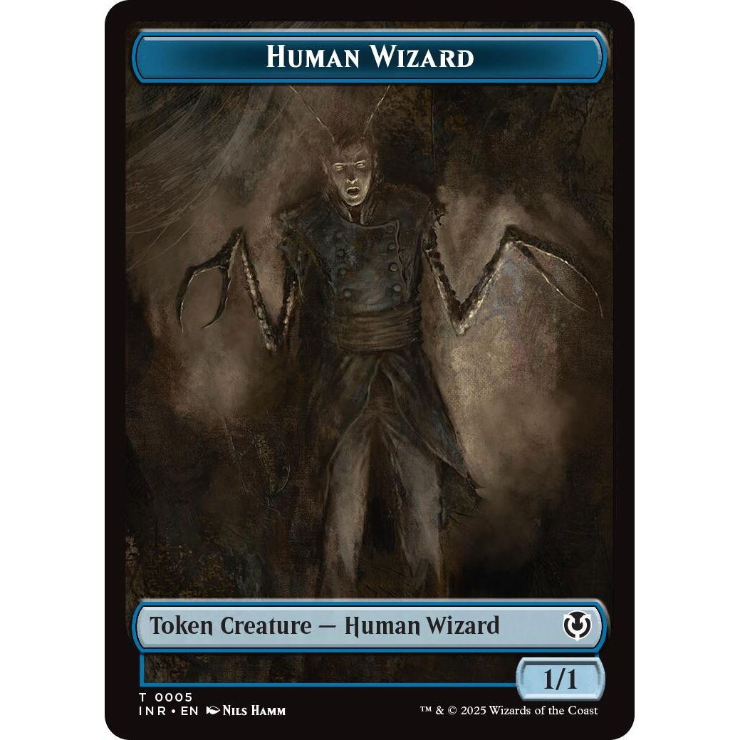 Image for Human Wizard // Emblem - Jace, Unraveler of Secrets Double-Sided Token (5 // 25) (INR) - Magic: The Gathering