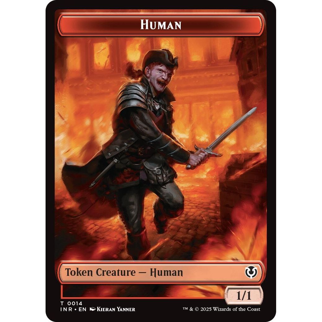 Image for Human (0014) // Emblem - Chandra, Dressed to Kill Double-Sided Token (14 // 24) (INR) - Magic: The Gathering