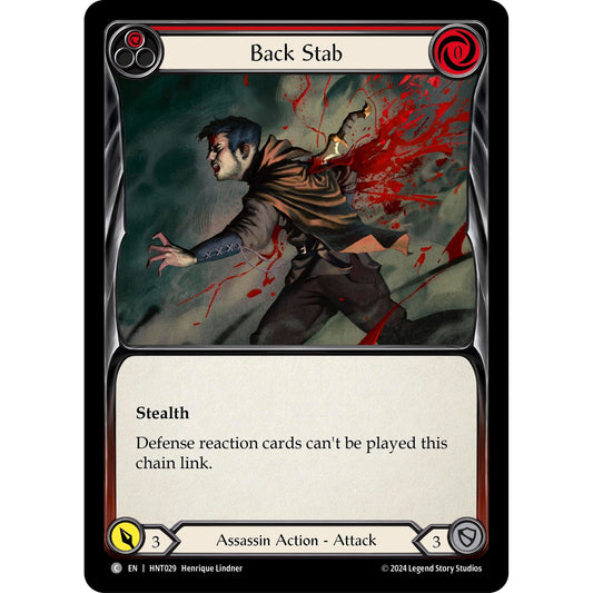Image for Back Stab (Red) (HNT029) - Flesh and Blood TCG