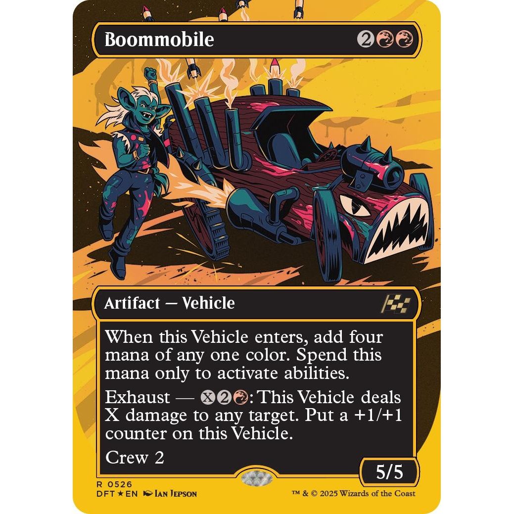Image for Boommobile (Borderless) (First-Place Foil) (526) (DFT) - Magic: The Gathering