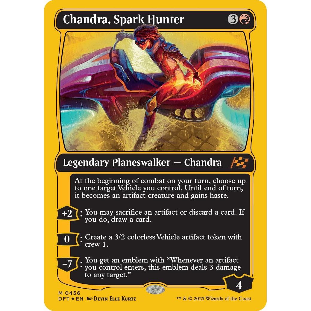 Image for Chandra, Spark Hunter (First-Place Foil) (456) (DFT) - Magic: The Gathering