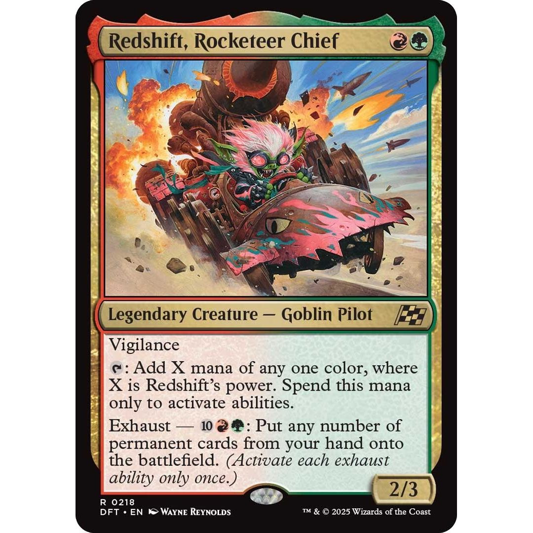 Image for Redshift, Rocketeer Chief (218) (DFT) - Magic: The Gathering