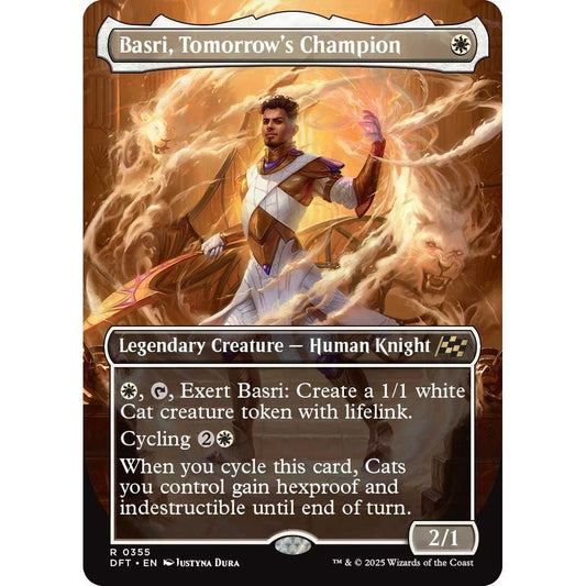 Image for Basri, Tomorrow's Champion (Borderless) (355) (DFT) - Magic: The Gathering
