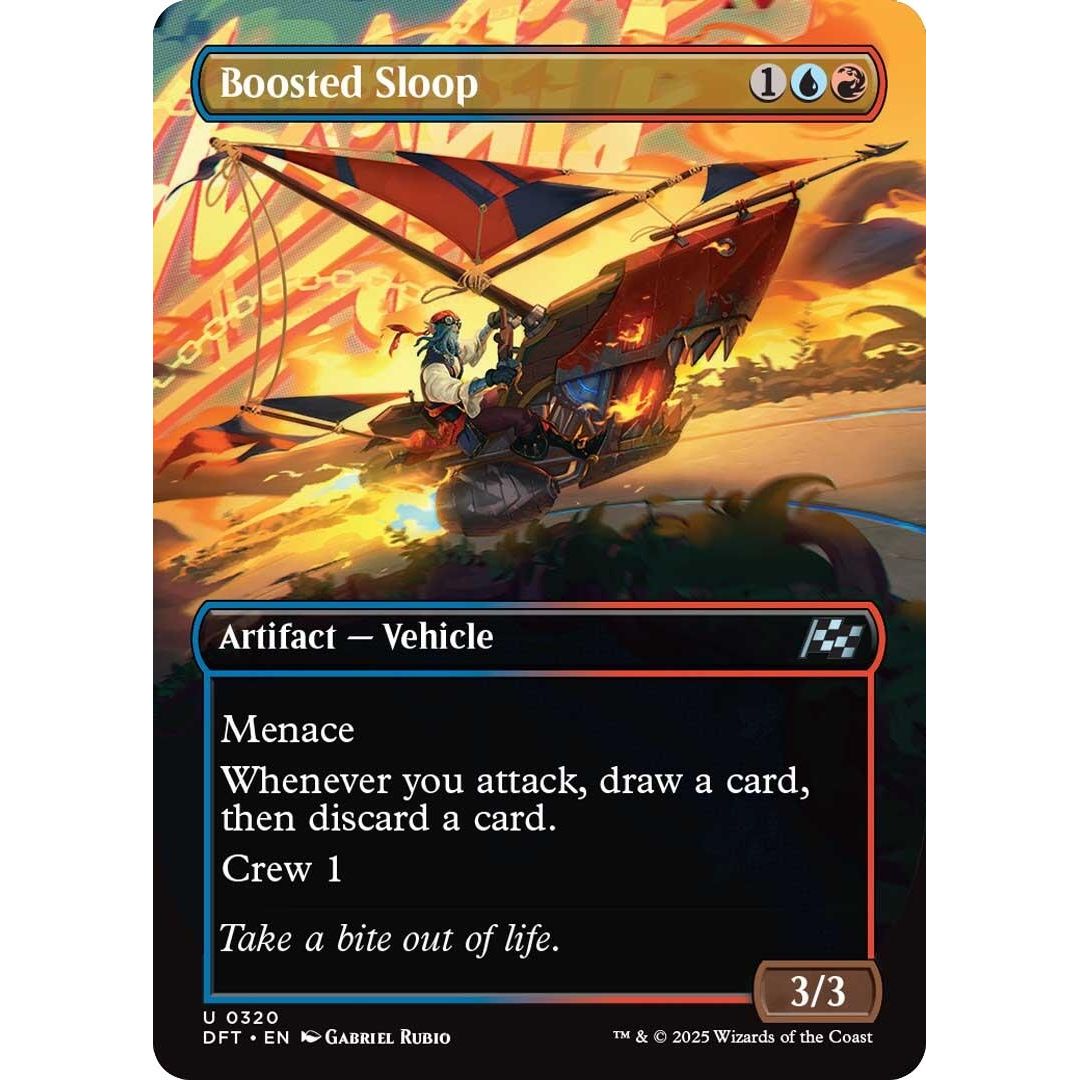 Image for Boosted Sloop (Borderless) (320) (DFT) - Magic: The Gathering