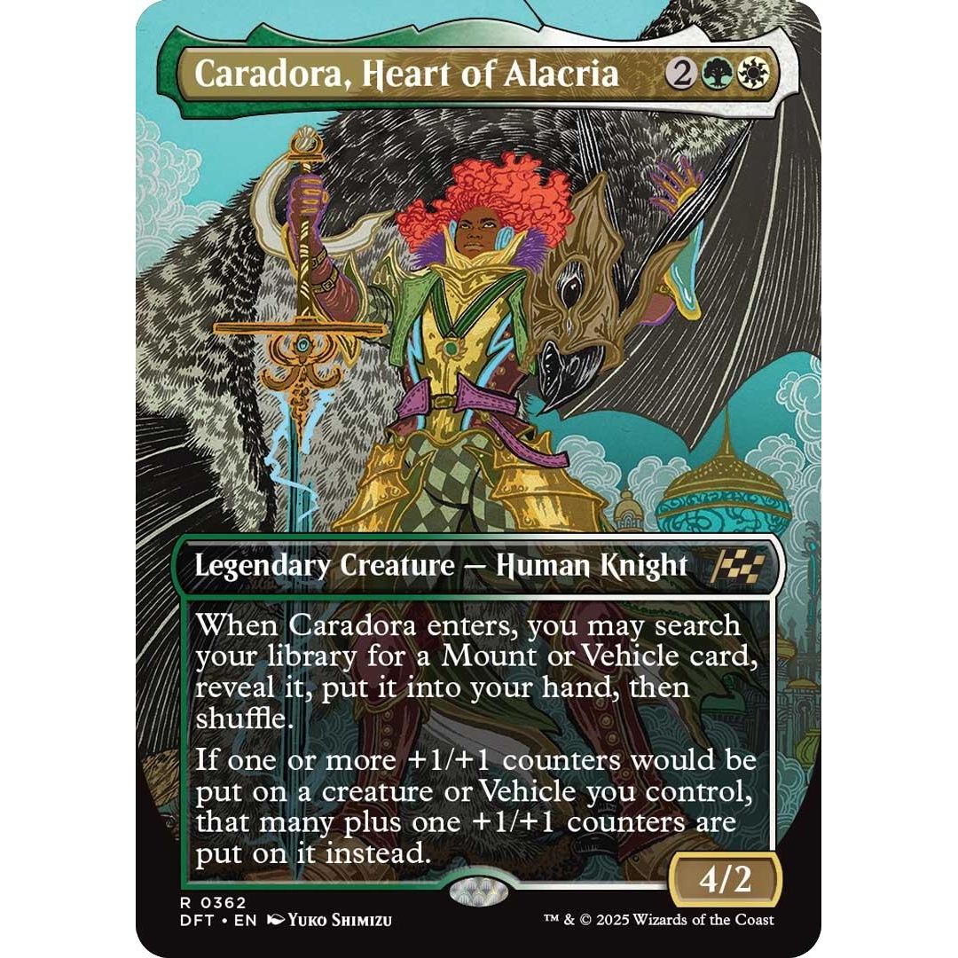 Image for Caradora, Heart of Alacria (Borderless) (362) (DFT) - Magic: The Gathering
