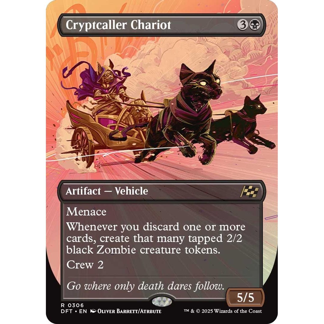 Image for Cryptcaller Chariot (Borderless) (306) (DFT) - Magic: The Gathering