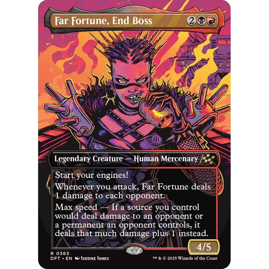 Image for Far Fortune, End Boss (Borderless) (363) (DFT) - Magic: The Gathering