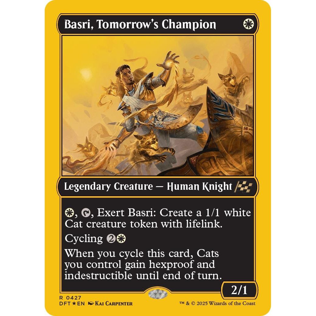 Image for Basri, Tomorrow's Champion (First-Place Foil) (427) (DFT) - Magic: The Gathering