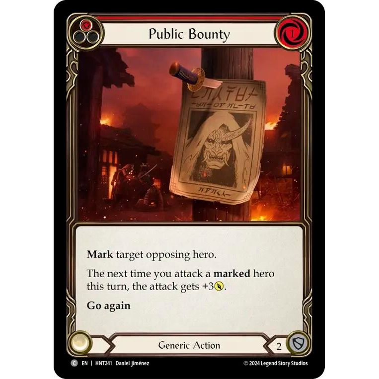 Image for Public Bounty (Red) (HNT241) - Flesh and Blood TCG