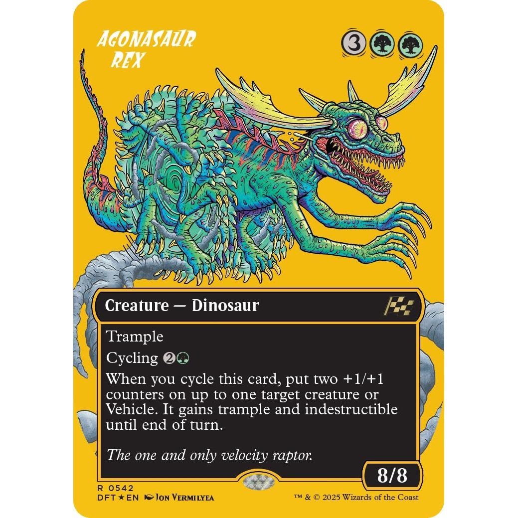Image for Agonasaur Rex (Borderless) (First-Place Foil) (542) (DFT) - Magic: The Gathering