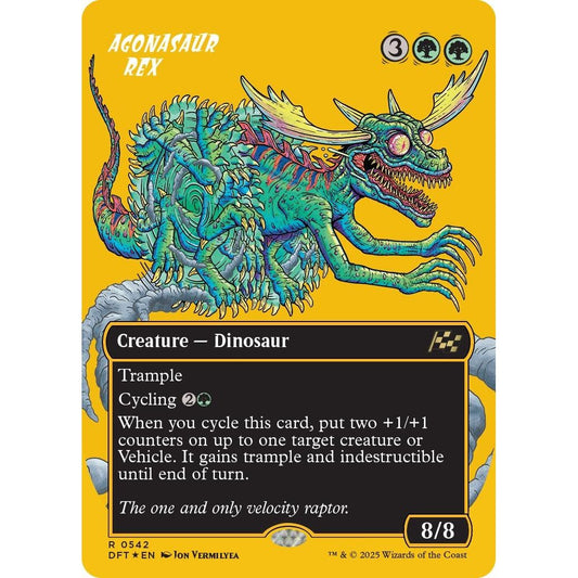 Image for Agonasaur Rex (Borderless) (First-Place Foil) (542) (DFT) - Magic: The Gathering