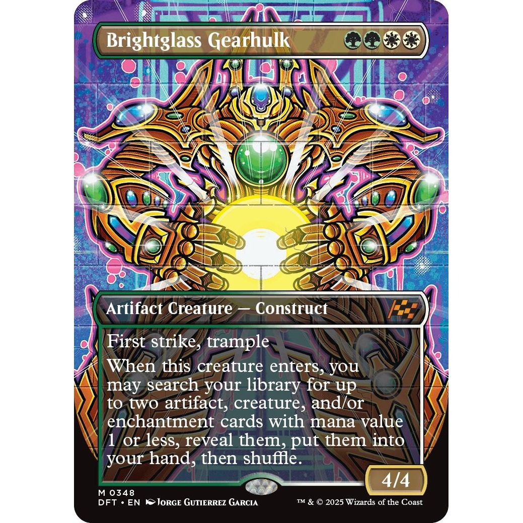 Image for Brightglass Gearhulk (Borderless) (348) (DFT) - Magic: The Gathering