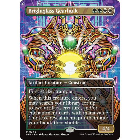 Image for Brightglass Gearhulk (Borderless) (348) (DFT) - Magic: The Gathering