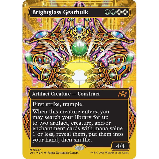 Image for Brightglass Gearhulk (Borderless) (First-Place Foil) (547) (DFT) - Magic: The Gathering