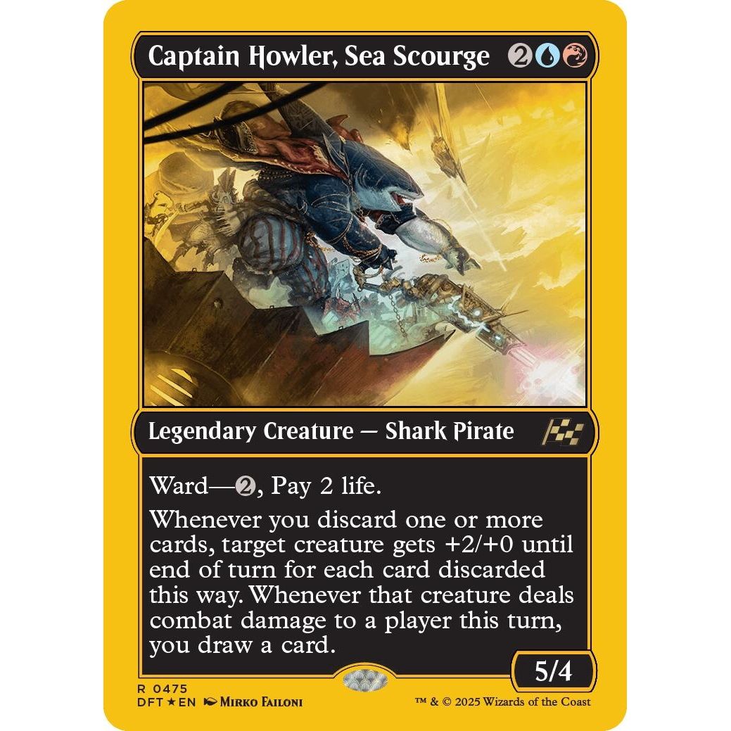 Image for Captain Howler, Sea Scourge (First-Place Foil) (475) (DFT) - Magic: The Gathering