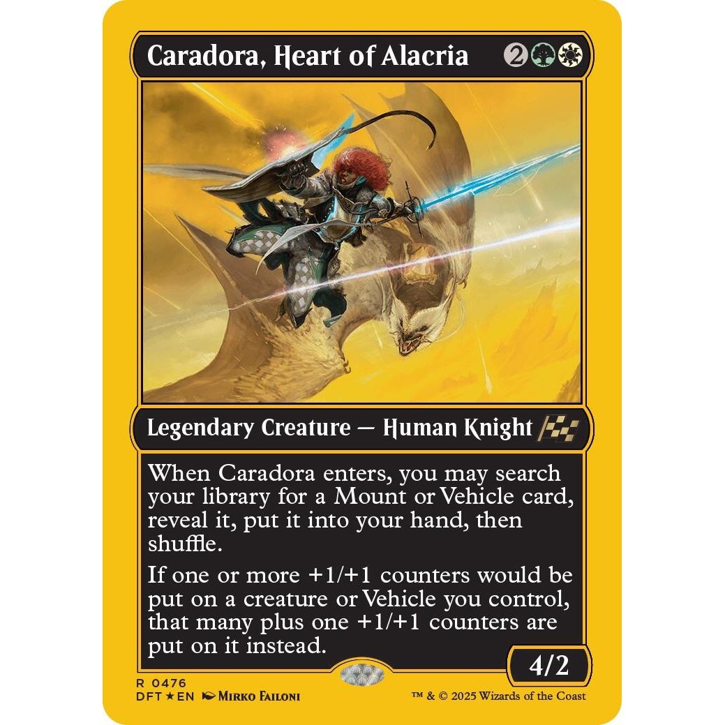 Image for Caradora, Heart of Alacria (First-Place Foil) (476) (DFT) - Magic: The Gathering