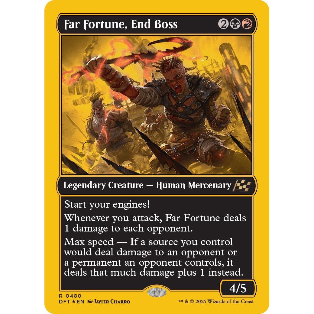 Image for Far Fortune, End Boss (First-Place Foil) (480) (DFT) - Magic: The Gathering
