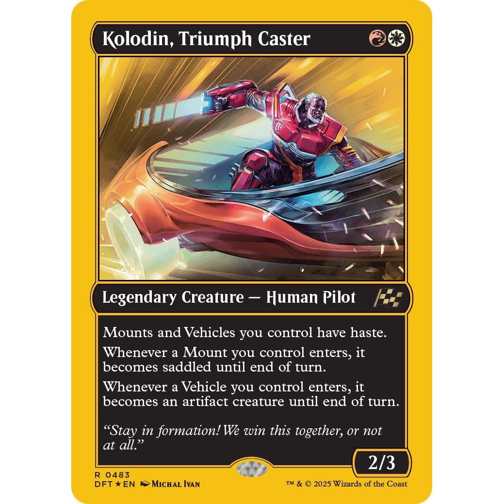 Image for Kolodin, Triumph Caster (First-Place Foil) (483) (DFT) - Magic: The Gathering