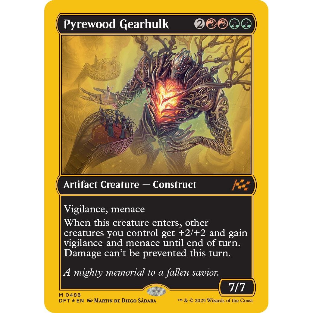 Image for Pyrewood Gearhulk (First-Place Foil) (488) (DFT) - Magic: The Gathering
