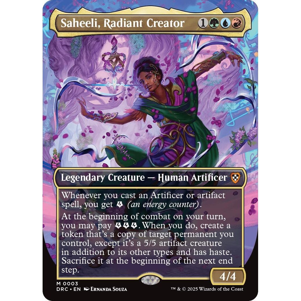Image for Saheeli, Radiant Creator (Borderless) (3) (DRC) - Magic: The Gathering