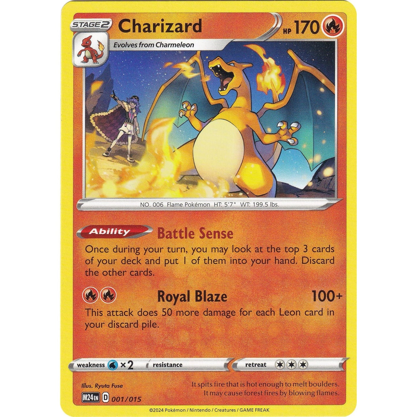 Image for Charizard (001/015) (M24) - Pokemon