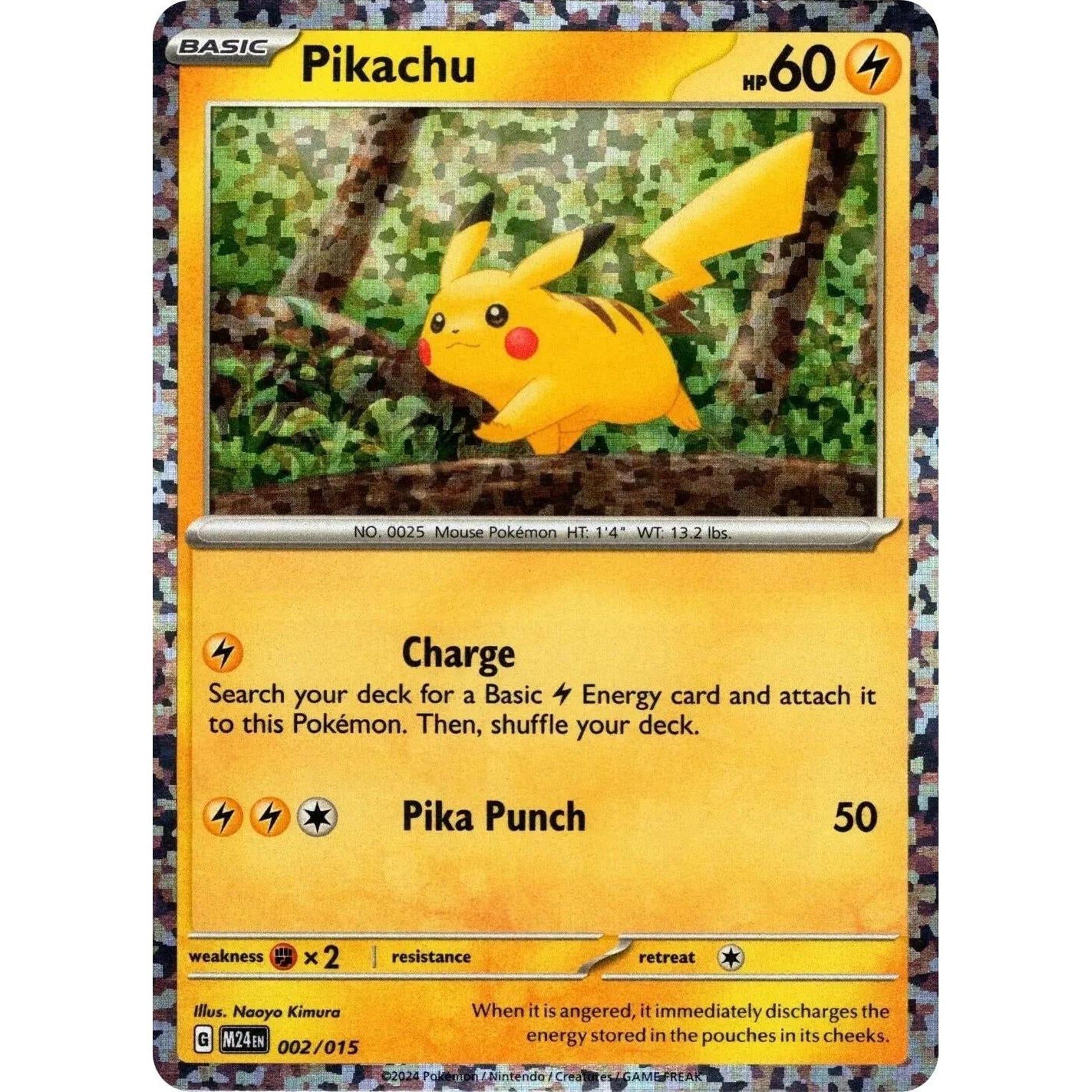 Image for Pikachu (002/015) (M24) - Pokemon