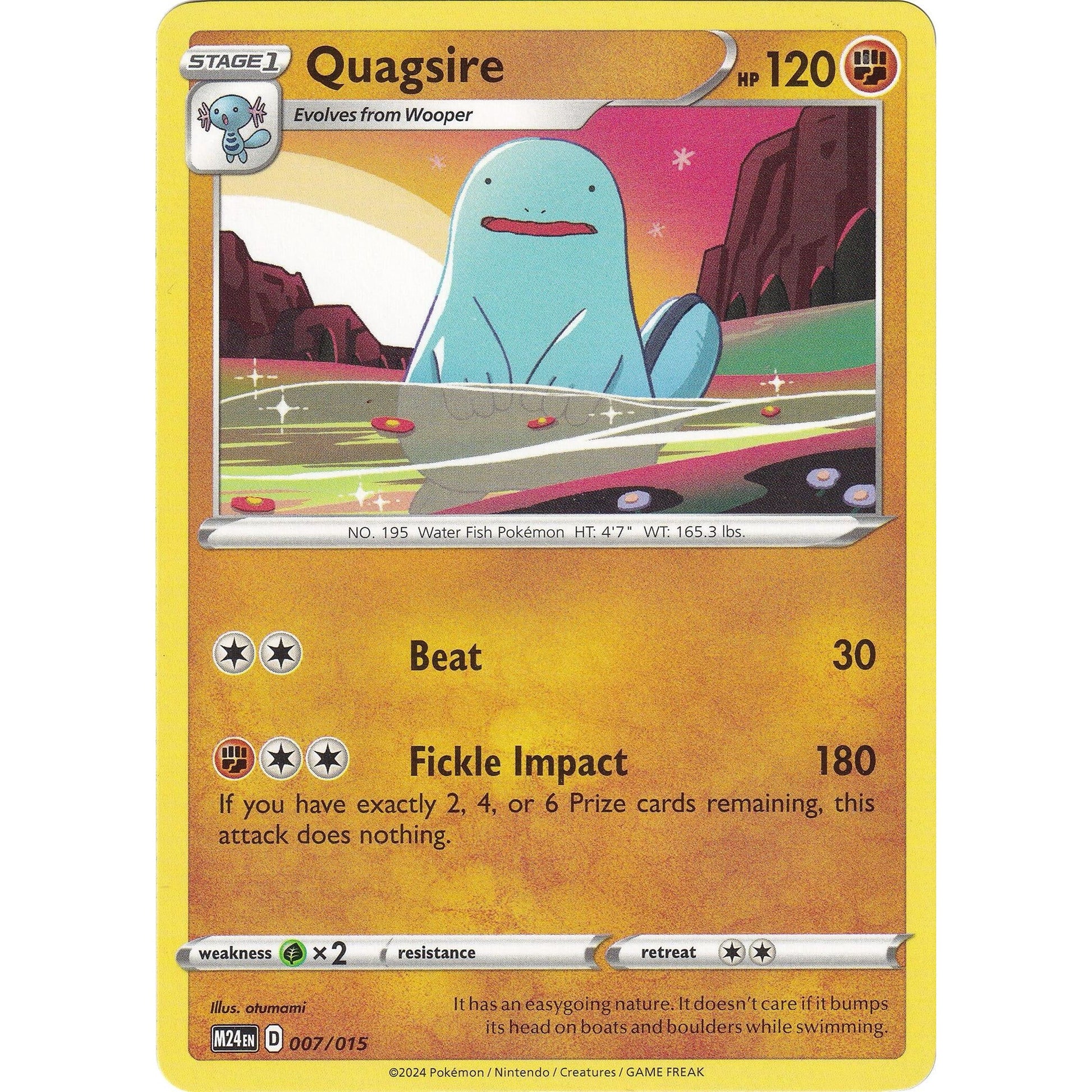 Image for Quagsire (007/015) (M24) - Pokemon
