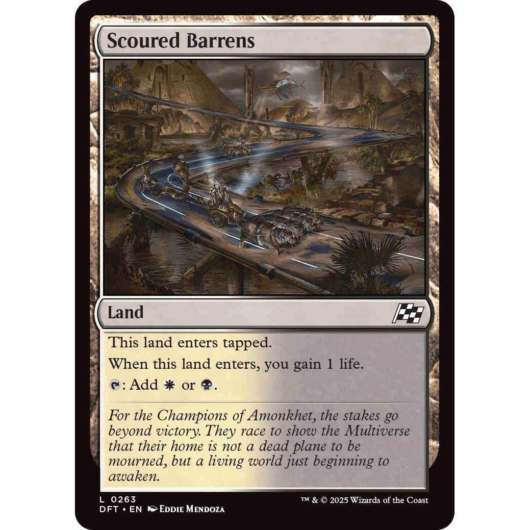Image for Scoured Barrens (263) (DFT) - Magic: The Gathering