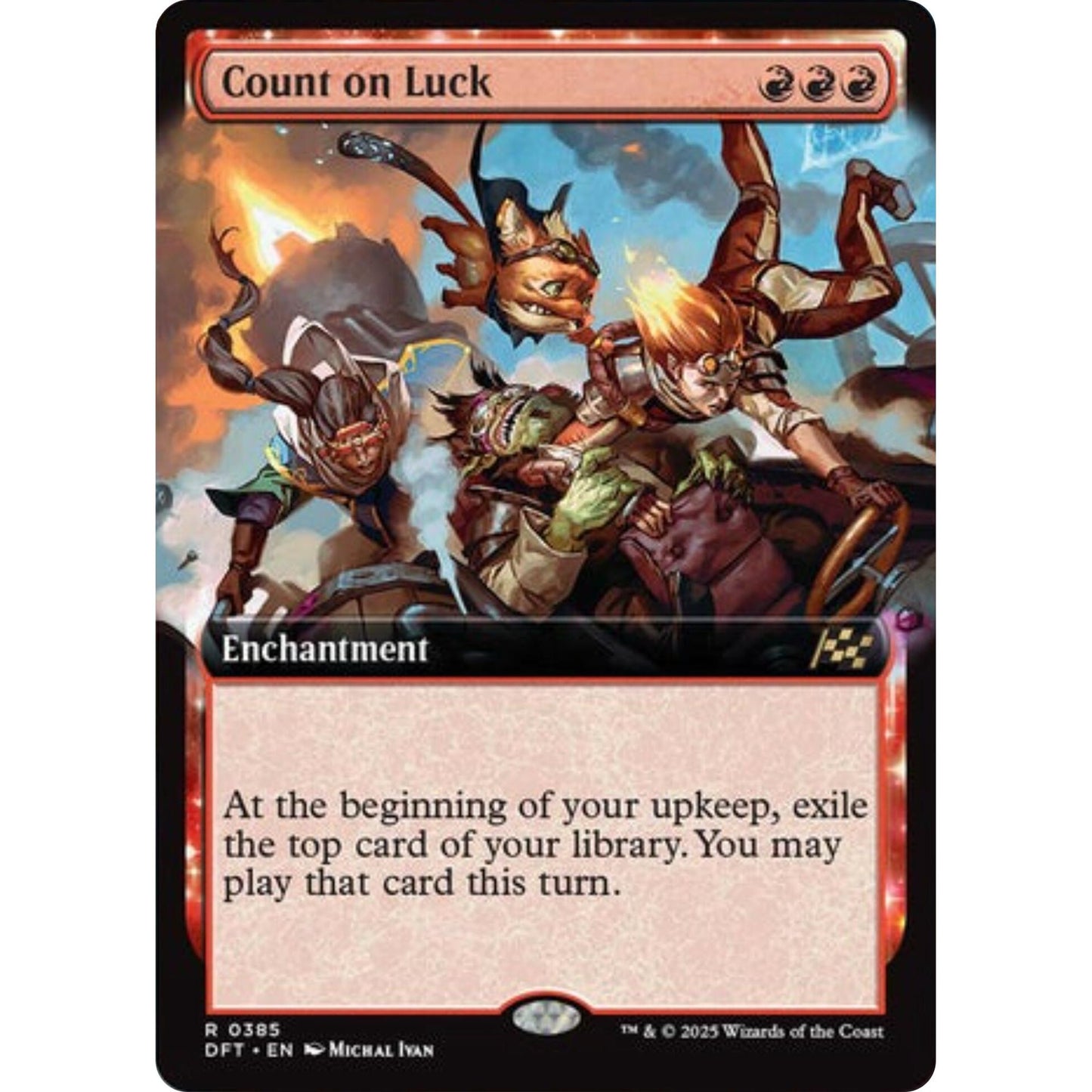 Image for Count on Luck (Extended Art) (385) (DFT) - Magic: The Gathering