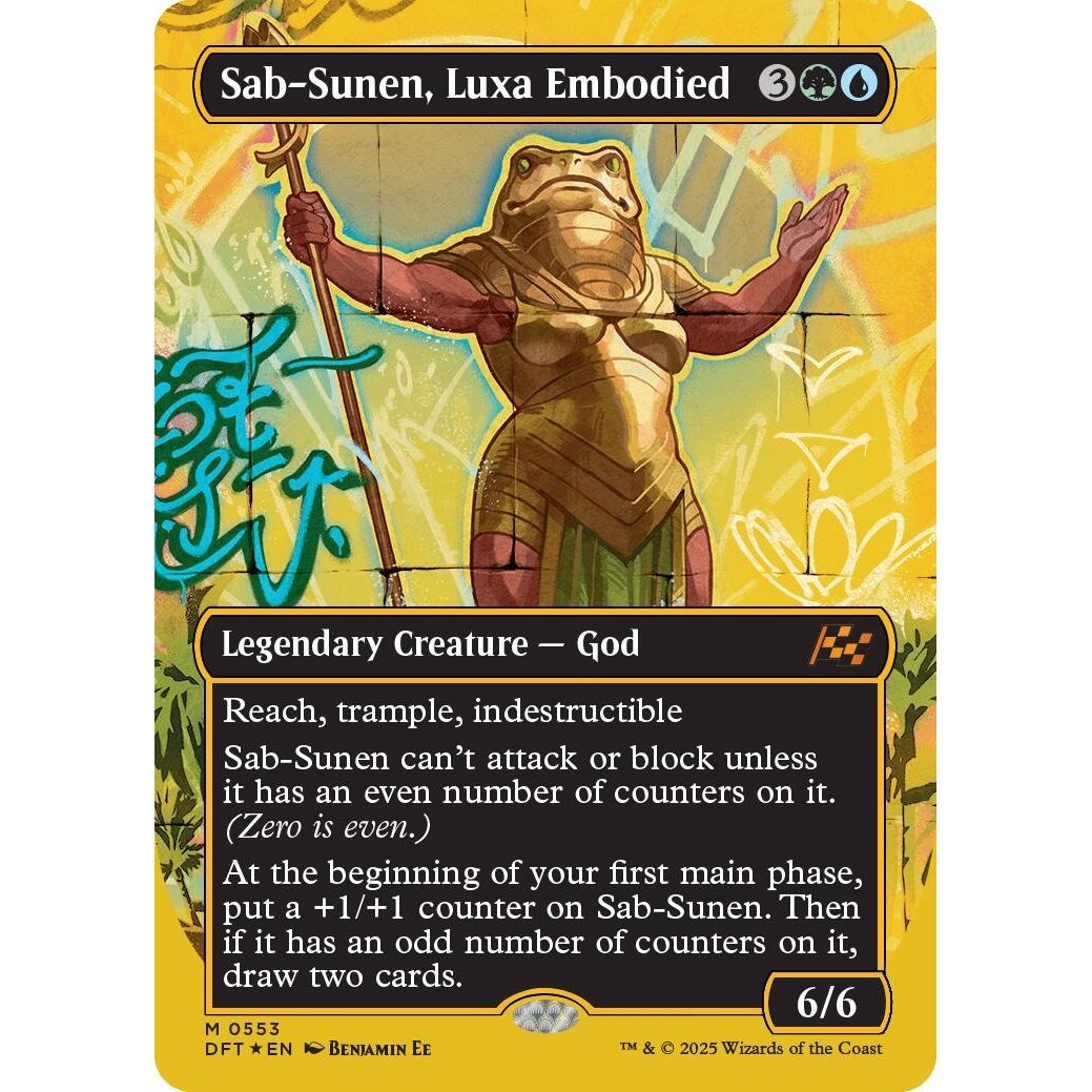Image for Sab-Sunen, Luxa Embodied (Borderless) (First-Place Foil) (553) (DFT) - Magic: The Gathering