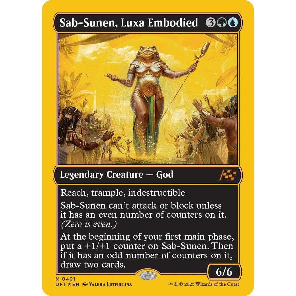 Image for Sab-Sunen, Luxa Embodied (First-Place Foil) (491) (DFT) - Magic: The Gathering