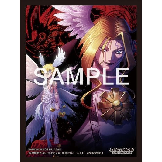 Image for Digimon Card Game Official Sleeves - Digimon Lucemon and Lucemon: Chaos Mode Card Sleeves 2025 (60-Pack) - Card Sleeves