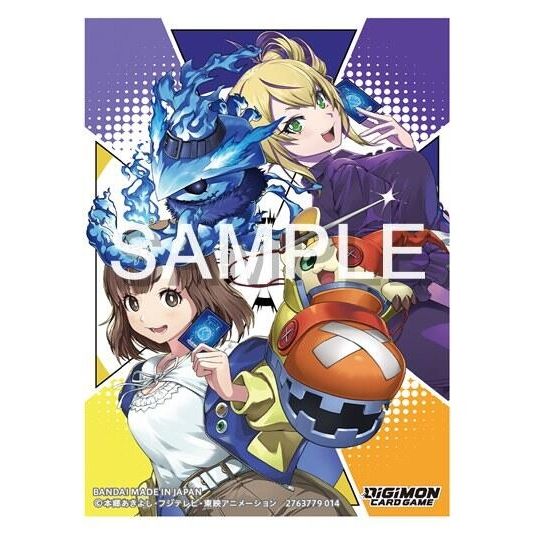 Image for Digimon Card Game Official Sleeves - Arisa Kinosaki and Violet Inboots Card Sleeves 2025 (60-Pack) - Card Sleeves