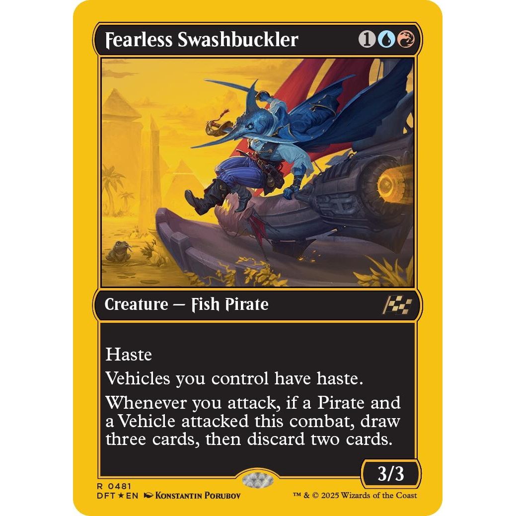 Image for Fearless Swashbuckler (First-Place Foil) (481) (DFT) - Magic: The Gathering