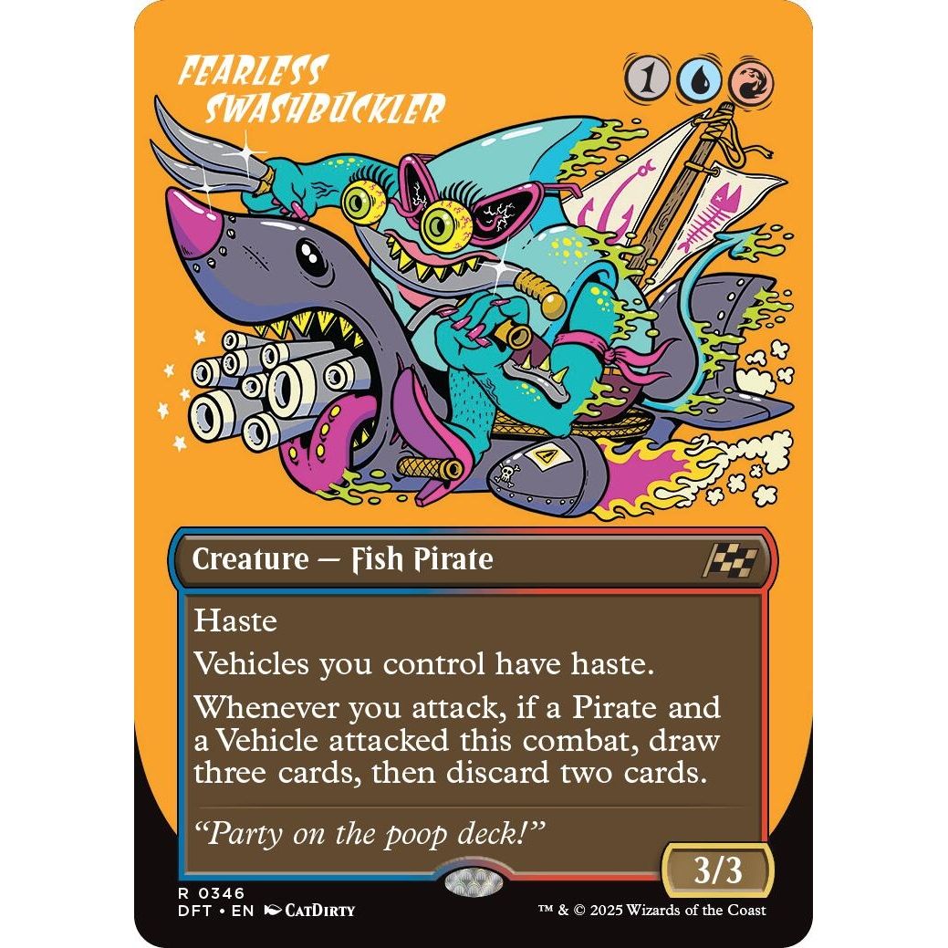 Image for Fearless Swashbuckler (Borderless) (346) (DFT) - Magic: The Gathering