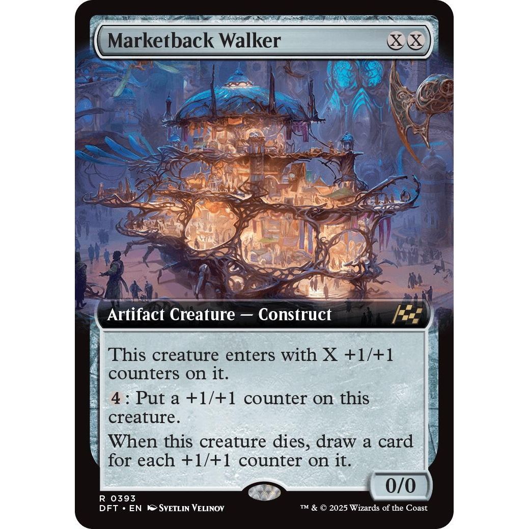 Image for Marketback Walker (Extended Art) (393) (DFT) - Magic: The Gathering