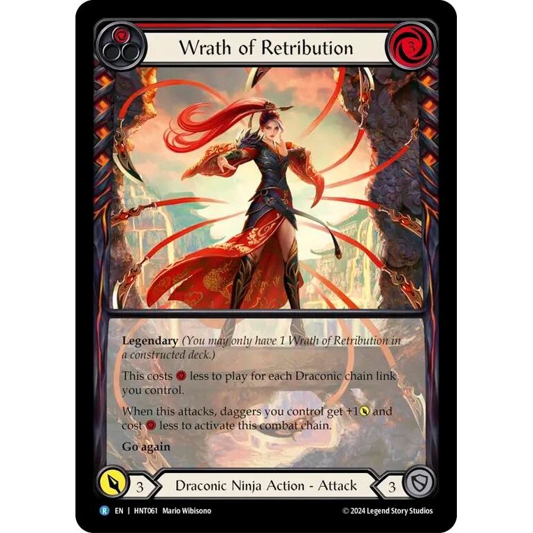 Image for Wrath of Retribution (Extended Art) (HNT061) - Flesh and Blood TCG