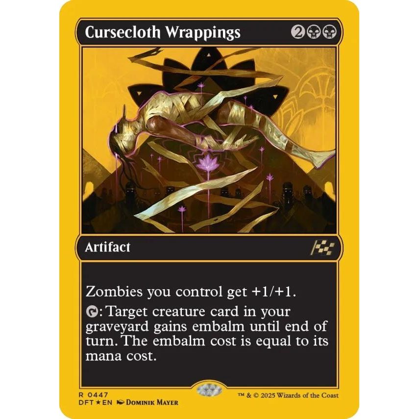 Image for Cursecloth Wrappings (First-Place Foil) (447) (DFT) - Magic: The Gathering