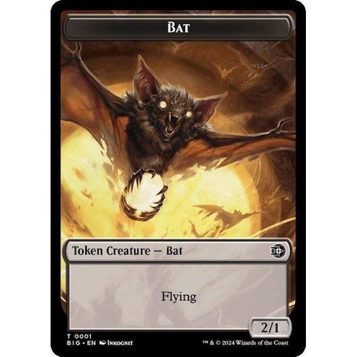 Image for Bat // Plot Double-Sided Token (1 // 20) (BIG) - Magic: The Gathering