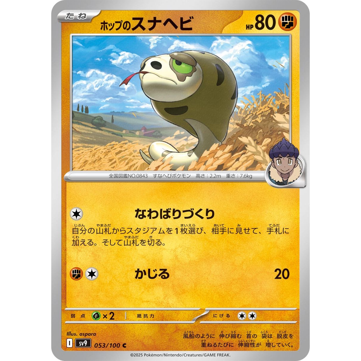 Image for Hop's Silicobra (053/100) (SV9) - Pokemon Japan
