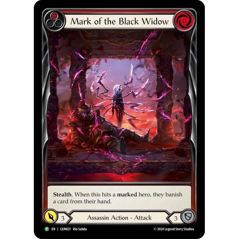 Image for Mark of the Black Widow - GEM021 (GEM021) (GEM) - Flesh and Blood TCG