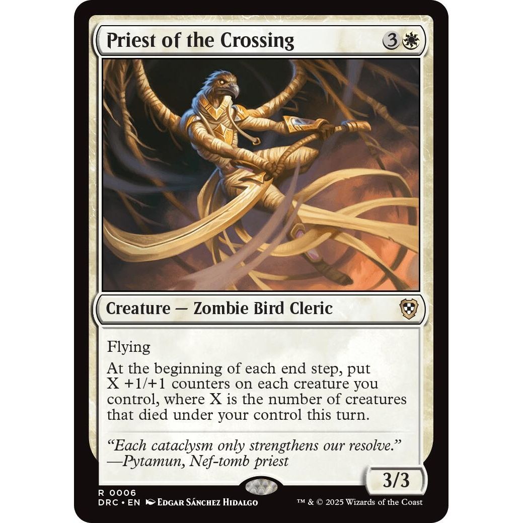Image for Priest of the Crossing (6) (DRC) - Magic: The Gathering