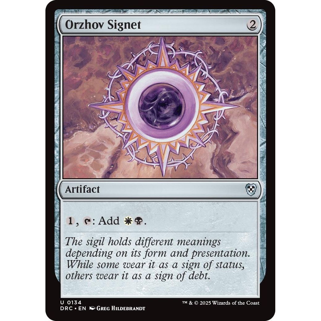 Image for Orzhov Signet (134) (DRC) - Magic: The Gathering